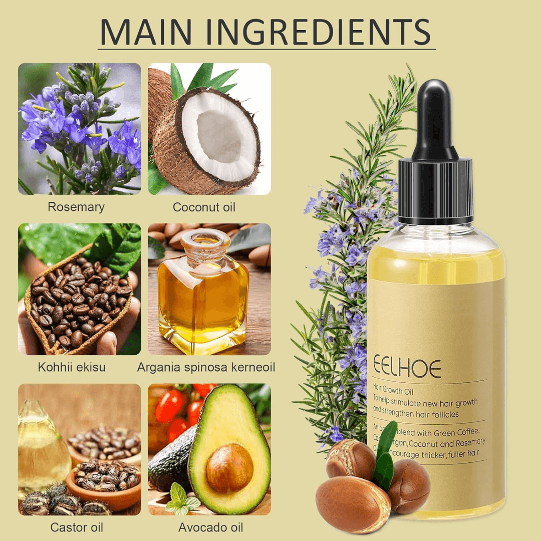 Eelhoe™ Natural Rosemary Hair Oil for Unmatched Confidence